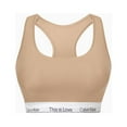 thumbnail image 1 of Calvin Klein Pride Plus Cotton This Is Love Unlined Bralette, Travertine, 3X, 1 of 1