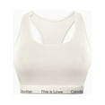 thumbnail image 1 of Calvin Klein Pride Plus Modern Cotton This Is Love Unlined Bralette, Ivory, 1X, 1 of 1