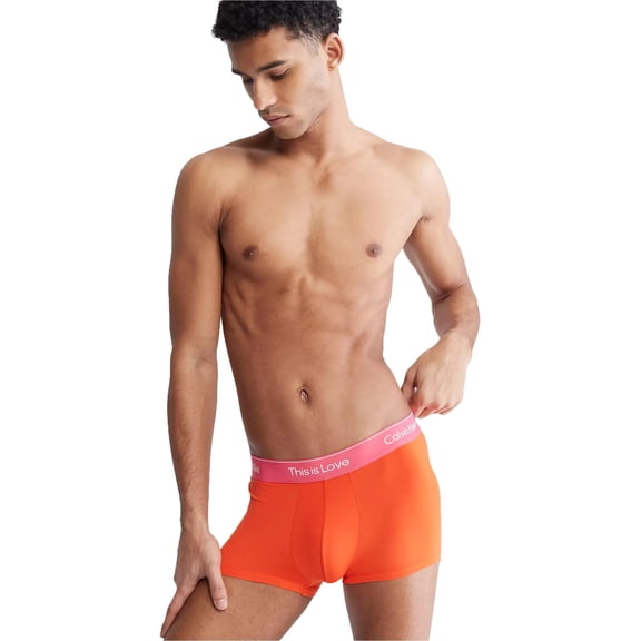 Calvin Klein Pride This Is Love Tonal Low Rise Trunks Cherry Tomato X-Large