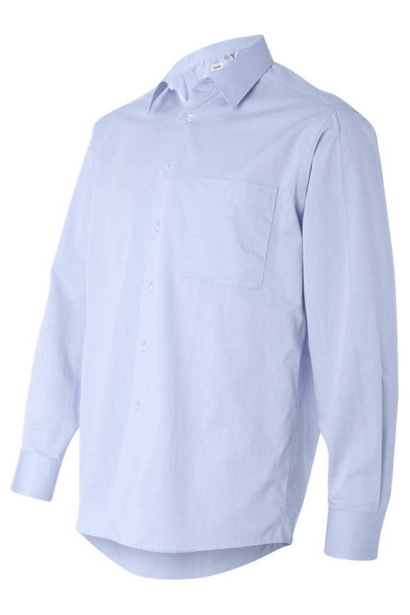 - Pure Finish Cotton Shirt, Ice Blue L