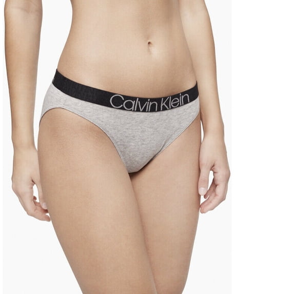 Calvin Klein Reconsidered Comfort Bikini Panties Grey Underwear Womens Size