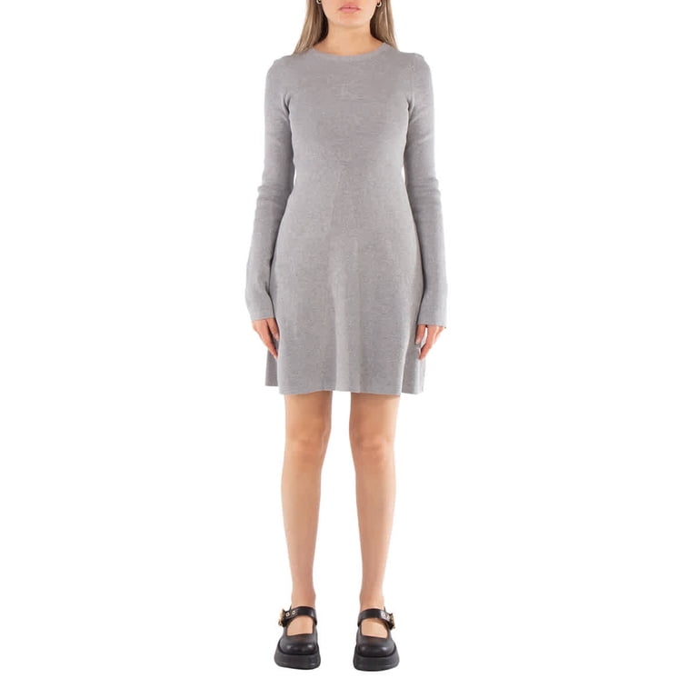 Calvin Klein Ribbed Cotton Flared Jumper Dress, Size Medium - Walmart.com