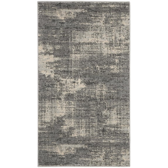 Calvin Klein Modern 2'2" x 3'9" Area Rug With Grey And Beige 099446819147