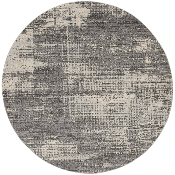 Calvin Klein CK950 Rush Area Rug, 6' x Round, Grey Beige, Round