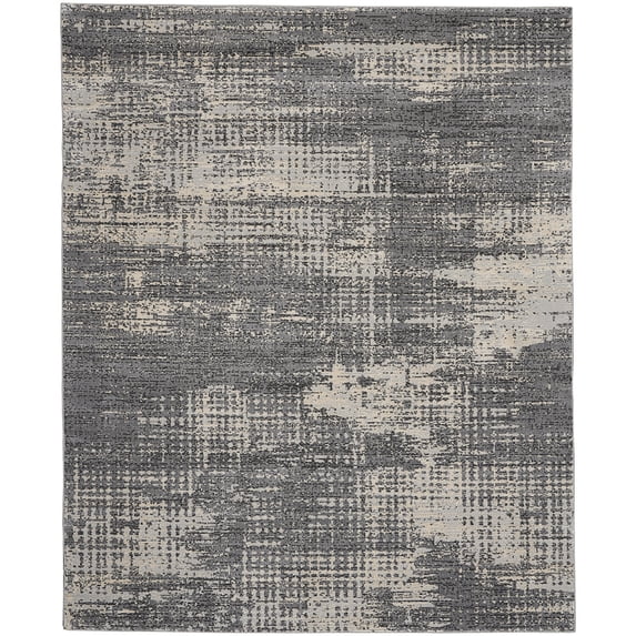 Calvin Klein Rush Abstract Modern Neutral Area Rug Grey/Beige 8' x 10' 8' x 10' Grey