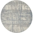 thumbnail image 1 of Calvin Klein CK950 Rush Area Rug, 8' x Round, Ivory Blue, Round, 1 of 9