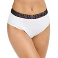 thumbnail image 1 of Calvin Klein SOFT WHITE Rainbow Logo High Waist Bikini Swim Bottoms, US Small, 1 of 2