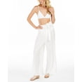 thumbnail image 1 of Calvin Klein SOFT WHITE Wide-Leg Pants Swim Cover-up, US Medium, 1 of 3
