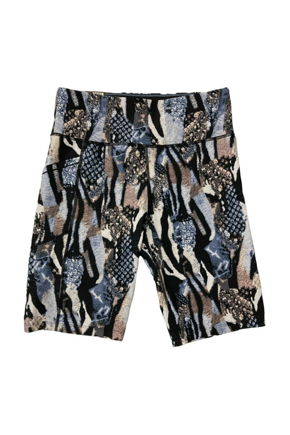 Shorts For Women's High Fashion Print Bike Shorts (L)