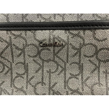 Calvin Klein Signature Top Zip N/s Crossbody Mink/Graph/Black