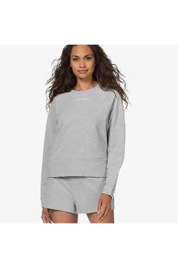 Sleepwear Womens Reconsidered Comfort Logo Sweater Grey Heather S