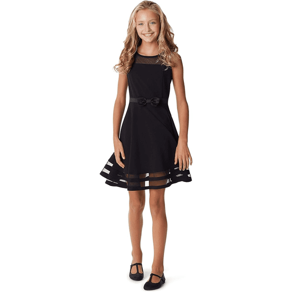 Calvin Klein Sleeveless Fit and Flare Party Dress بlack 8