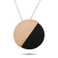 thumbnail image 1 of Calvin Klein Spicy Rose Gold PVD-Plated Stainless Steel Onyx Big Pendant Necklace, 1 of 4
