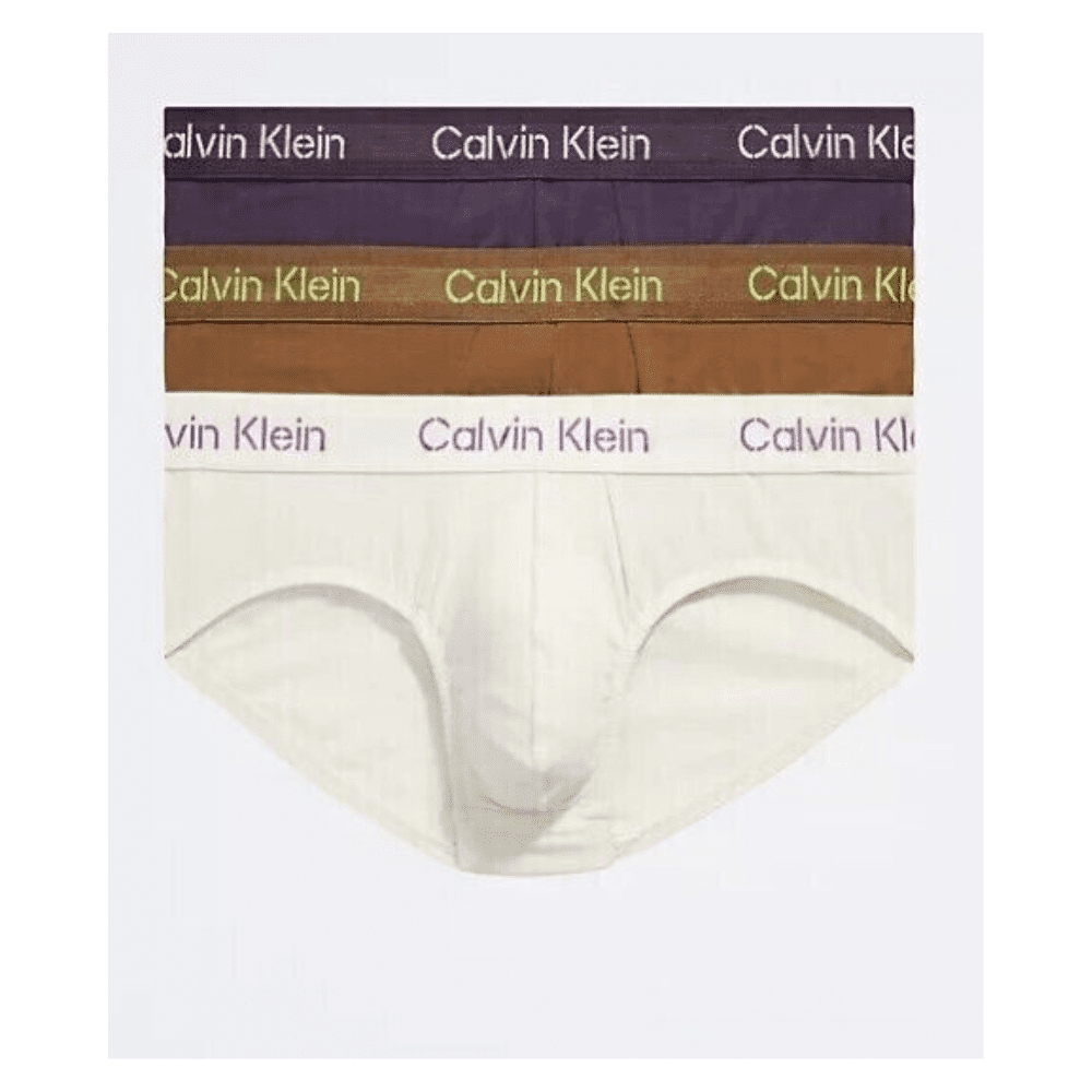 Calvin Klein Stencil logo cotton stretch,Hip Brief,Slip,S ,Multicolor