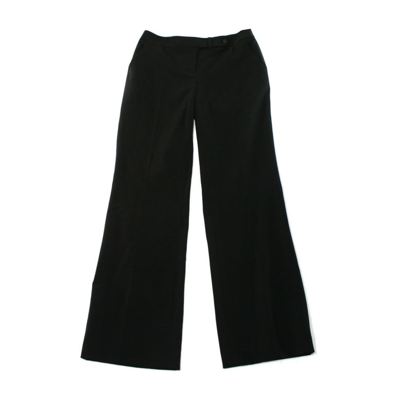 Calvin Klein Straight Leg Classic Business Casual Pants for Women 6 Black