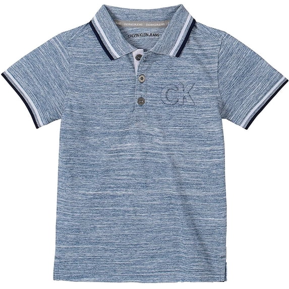 Calvin Klein Boys Short Sleeves T-Shirt Size-4T Color-Yarn/Heather Mist