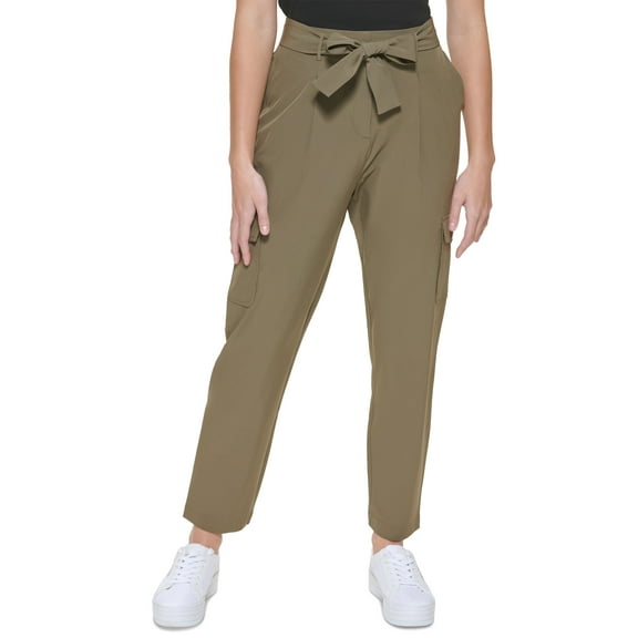 Calvin Klein Tie Waist Tech Stretch Cargo Pants Caper XL