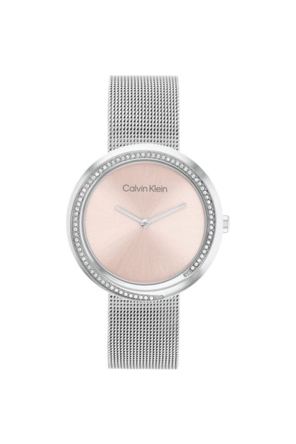 Twist Women's Crystal Pink Dial Stainless Quartz Watch 25200149