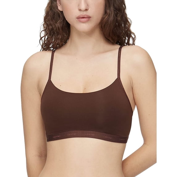 Calvin Klein UMBER Form to Body Naturals Unlined Bralette, US X-Small