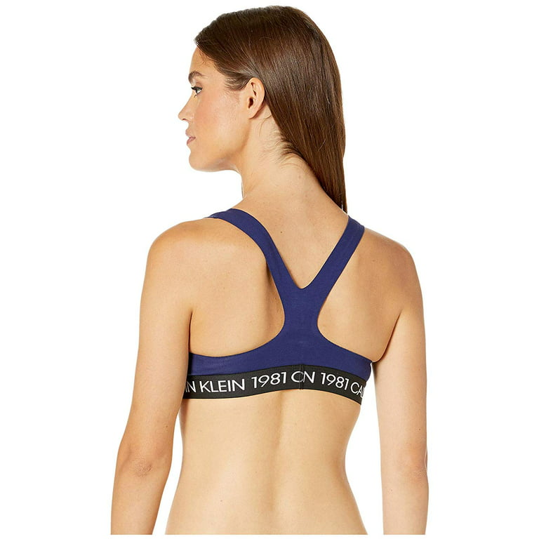 Calvin Klein Structure Cotton and poly unlined square neck bralette in  purple - LBLUE
