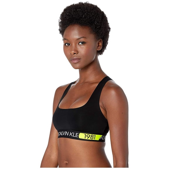 Calvin Klein Underwear 1981 Limited Edition Micro Unlined Bralette QF5502 Black