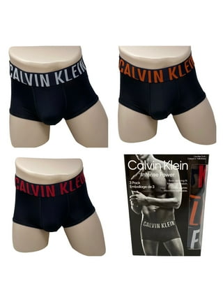 Calvin Klein Microfiber Stretch Wicking Boxer Briefs, Pack Of 3 In Asphalt  Grey/mudstone/acid Orange