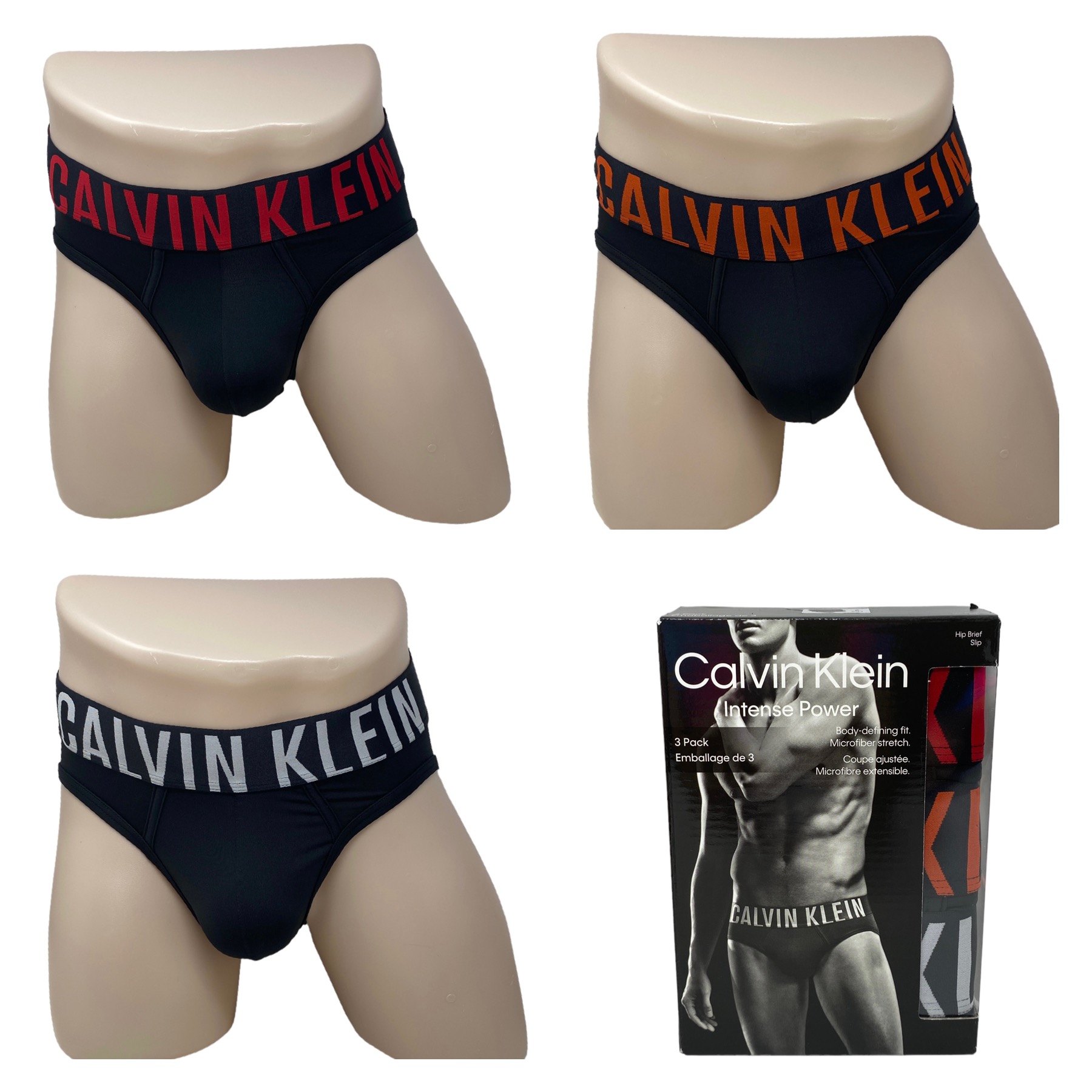 Calvin klein men's underwear microfiber stretch 3 pack hip brief sale