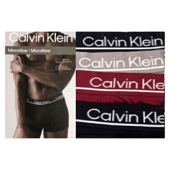 calvin klein underwear 4 PACK MICROFIBER MULTICOLOR LOW RISE TRUNK Small