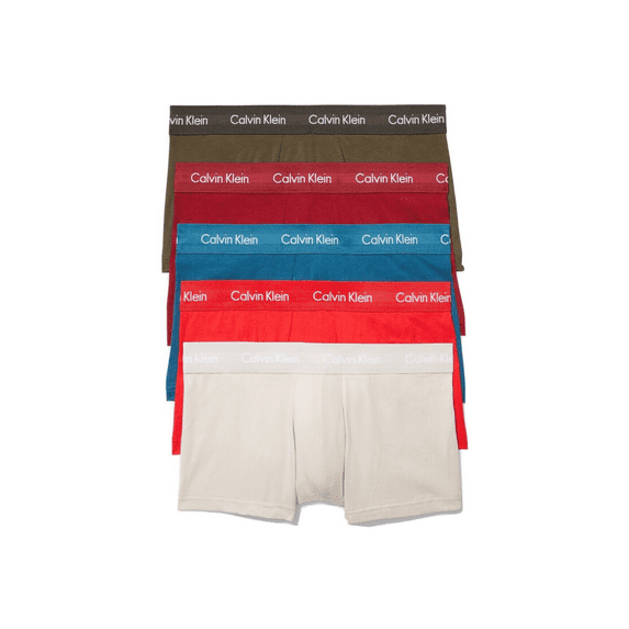 calvin klein underwear L 5 PACK MULTI COLLER COTTON LOW RISE TRUNK