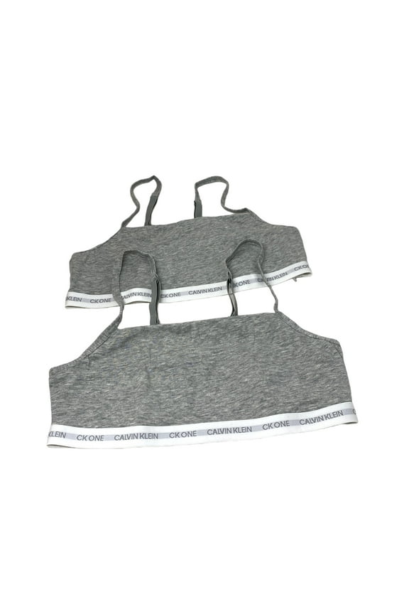 Underwear One 2 Pack Unlined Bralette Cotton Grey QF6040-098