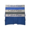 thumbnail image 1 of Calvin Klein Men's Steel Micro Low Rise Trunk - 3 Pack, Dark Midnight/Mink/Cobalt, Large, 1 of 3