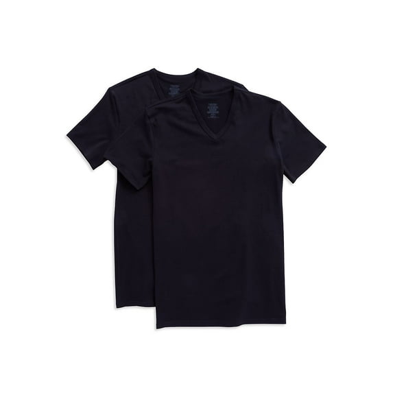 2-Pack Classic-Fit Cotton Stretch V-Neck Tees