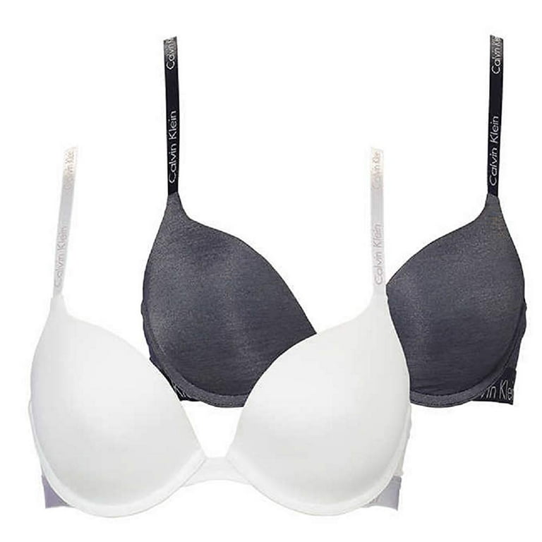 Calvin Klein Underwear Women's Pack Essence T-Shirt Bras White