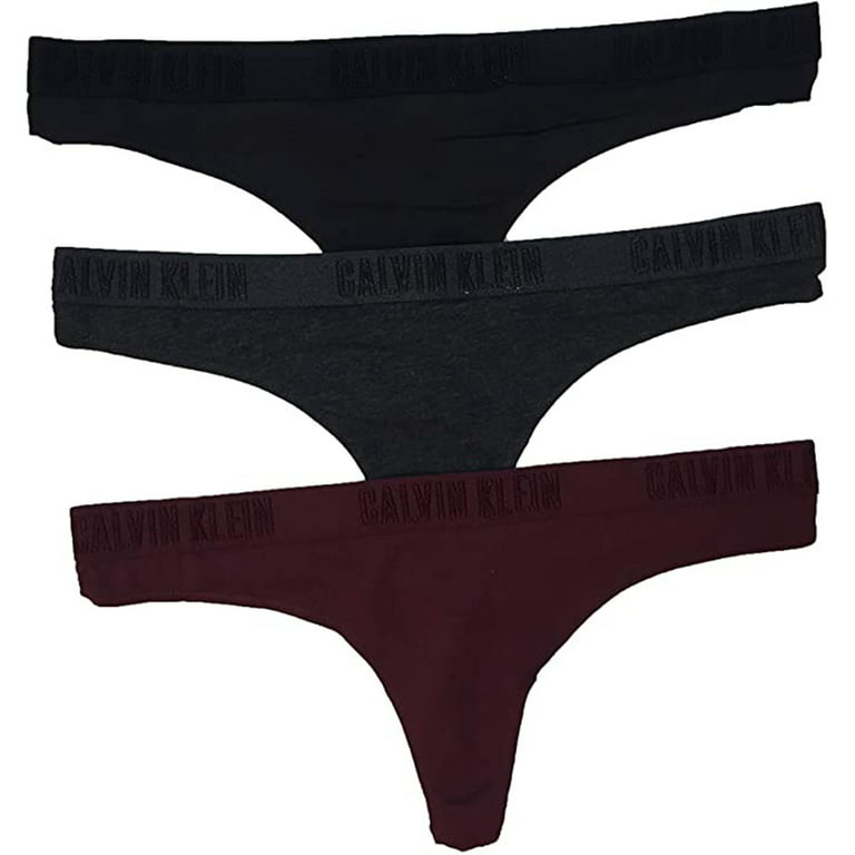 Calvin Klein Underwear Women's Carousel Thong 3 Pack