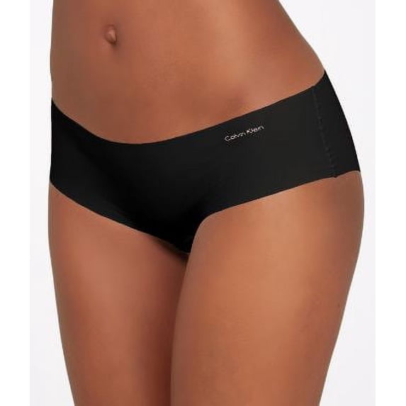 Calvin Klein Underwear Women's Invisibles Hipster, Black, Large