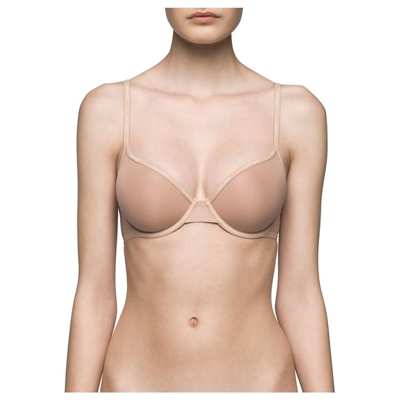 Calvin Klein Underwear Women's Sheer Marq Demi Bra, Bare, 36A