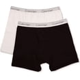 thumbnail image 1 of Calvin Klein WHITE/BLACK Boys' Two-Pack Assorted Boxer Briefs, US Large (12/14), 1 of 1