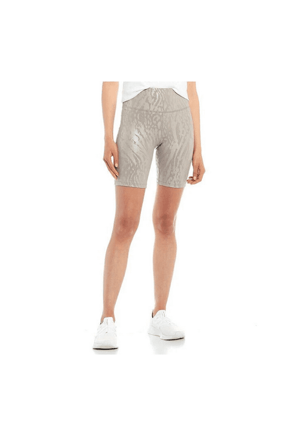 Womens Performance Printed Bike Shorts Brown Size XL MSRP $40