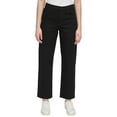 thumbnail image 1 of Calvin Klein Women High Rise Straight Leg Jean (US, Numeric, 14, Regular, Regular, Black Jet), 1 of 5