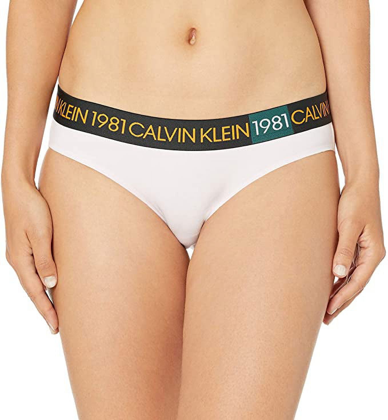 Calvin Klein Women's 1981 Bold Cotton Unlined Bralette, Green, X-Small at   Women's Clothing store