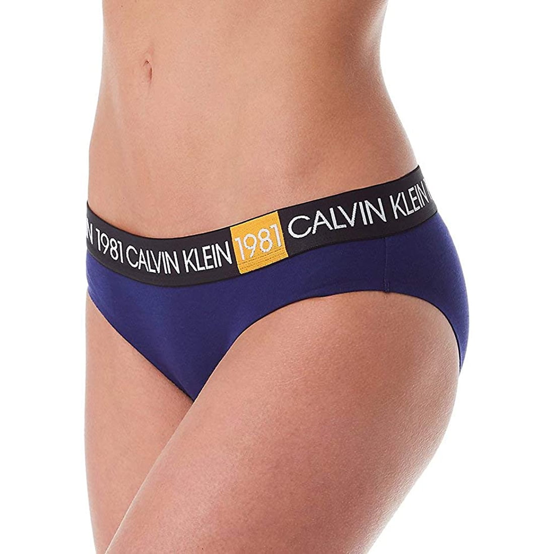 Calvin Klein Women's 1981 Bold Cotton Bikini Panty, Trippy, Medium 