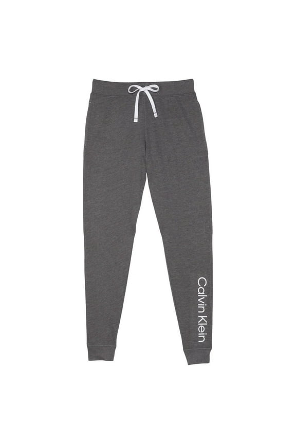 Women’s 2 Pack French Terry Iconic CK Logo Joggers Grey/Black, Small