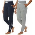 thumbnail image 1 of Calvin Klein Women's 2 Pack French Terry Joggers Size: S, Color: Navy/Wolf Grey, 1 of 5
