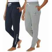 CALVIN KLEIN Women's 2 Pack French Terry Joggers Size: S, Color: Navy/Wolf Grey