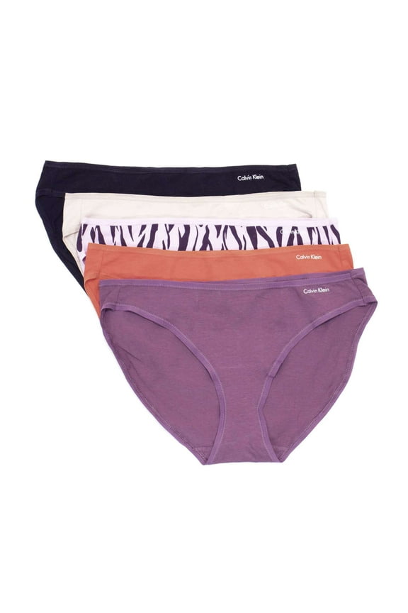 Women's 5-Pack Cotton Form Bikini, Berry \ Parfait,XS - US