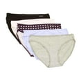 thumbnail image 1 of Calvin Klein Women's 5-Pack Cotton Form Bikini, Grey Heather \ Prepster Blue,XL - US, 1 of 4
