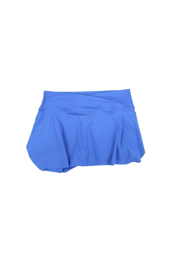 Women's Athletic Skirt Crossover Waistband Active Wear Blue Xxl New