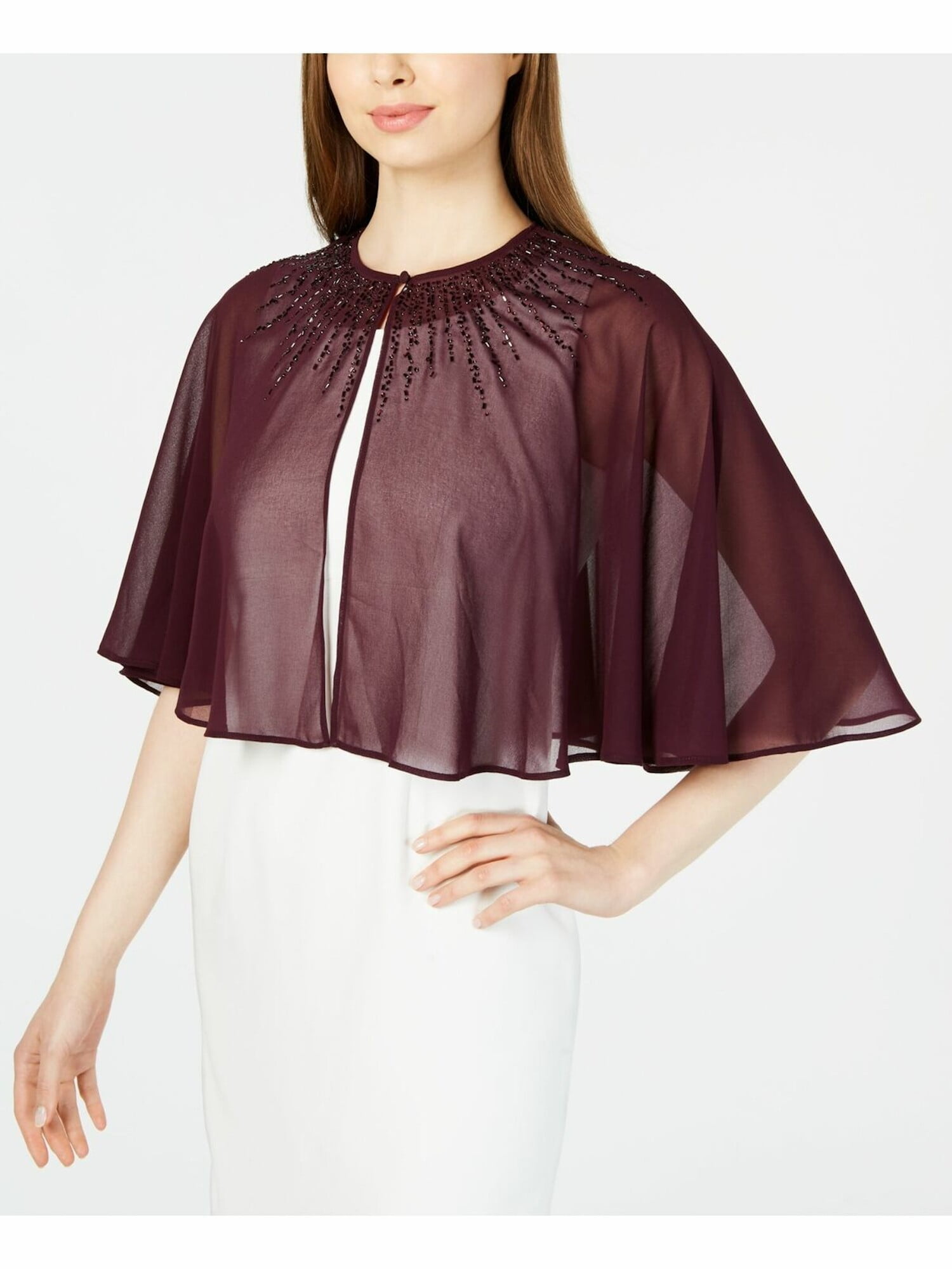 chiffon cape top