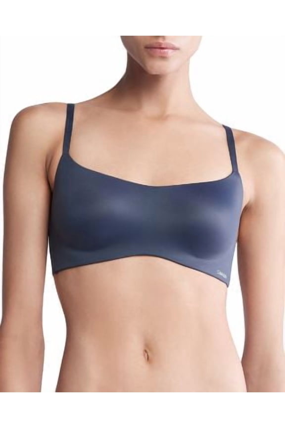 Women's Blue Liquid Touch Lightly Lined Bralette 32D NWT