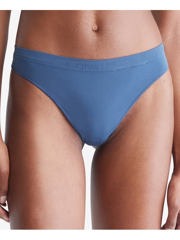 Womens Bonded Flex Mid-Rise Panty, Blue, Small